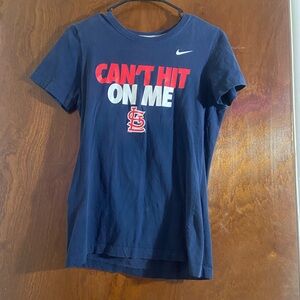 Nike Kids Navy Blue 'Can't Hit On Me' T-Shirt